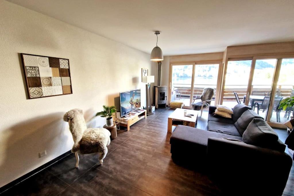 Superbe Appartement Champex-Lac Avec Piscine Et Sauna Exterior foto